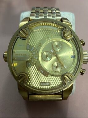 Diesel Gold-Tone Multi-Dial Men's Watch